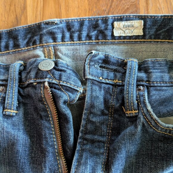 Edwin ED80 29x33 selvedge stretch denim Japan slim tapered - Picture 2 of 6